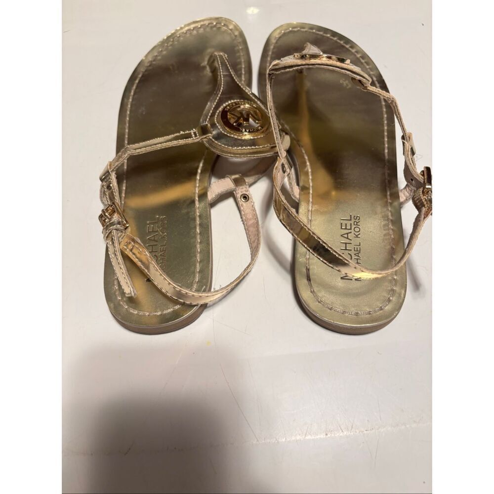 Michael Kors Gold Sandals - Picture 2 of 5